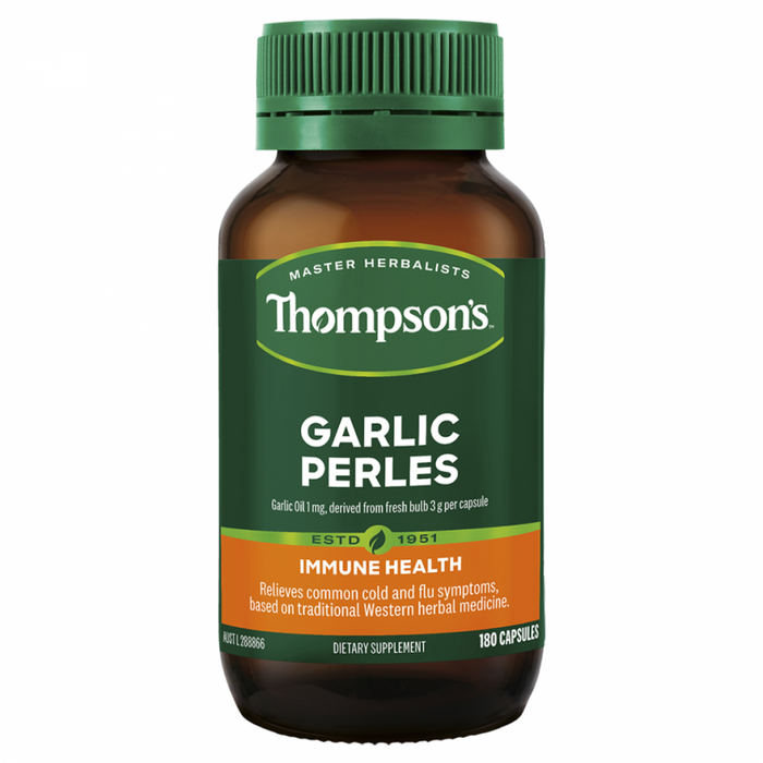 Thompson's Garlic Perles 180caps - The Health Shop