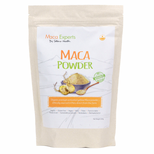 Seleno Health Organic Activated Peruvian Maca Powder 500g - The Health Shop