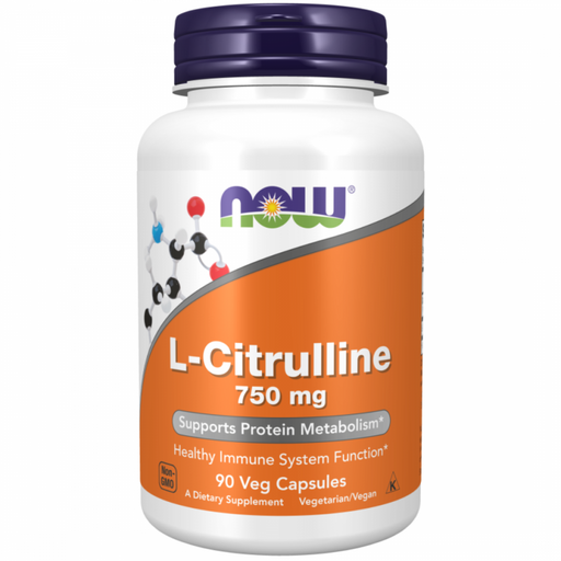 NOW L-Citrulline 750mg 90vcaps - The Health Shop