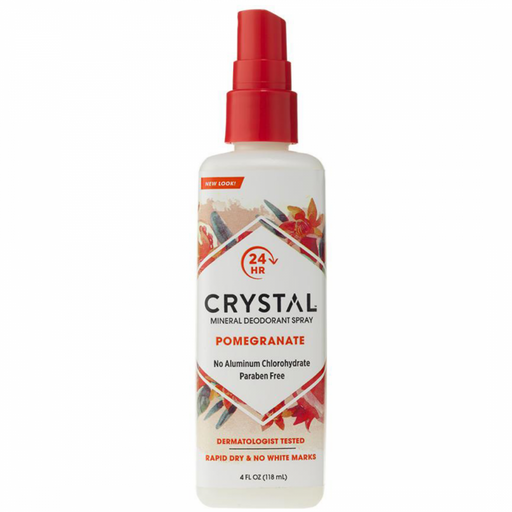 CRYSTAL Mineral Deodorant Spray, Pomegranate 118ml - The Health Shop