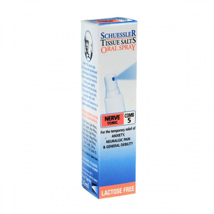 Schuessler Tissue Salts Comb 5 - NERVE TONIC - 30ml oral spray