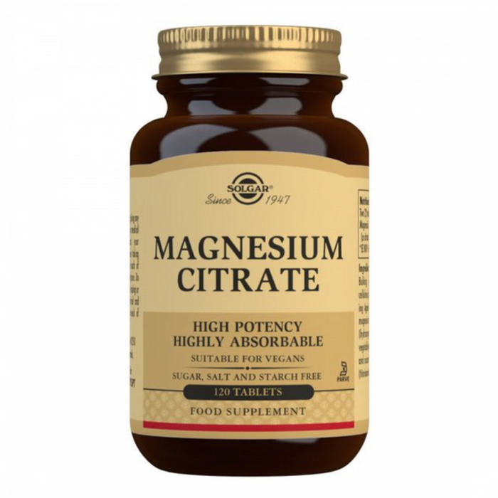 Solgar Magnesium Citrate 120tabs - The Health Shop