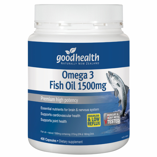 Goodhealth Omega 3 Fish Oil 1500mg 400caps - The Health Shop