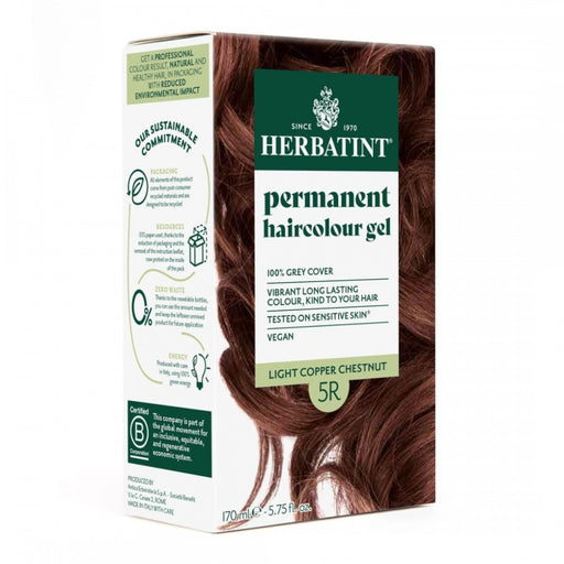 Herbatint Permanent Hair Colour Gel - R Tones: 5R Light Copper Chestnut