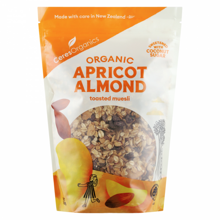 Ceres Organics Organic Apricot Almond Toasted Muesli 700g - The Health Shop