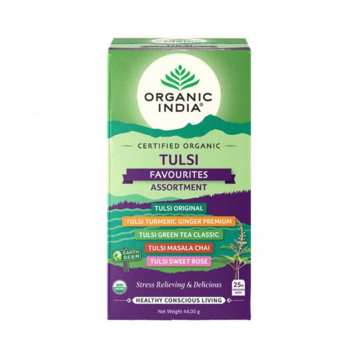 Organic India Tulsi Favourites Assortment 25 teabags