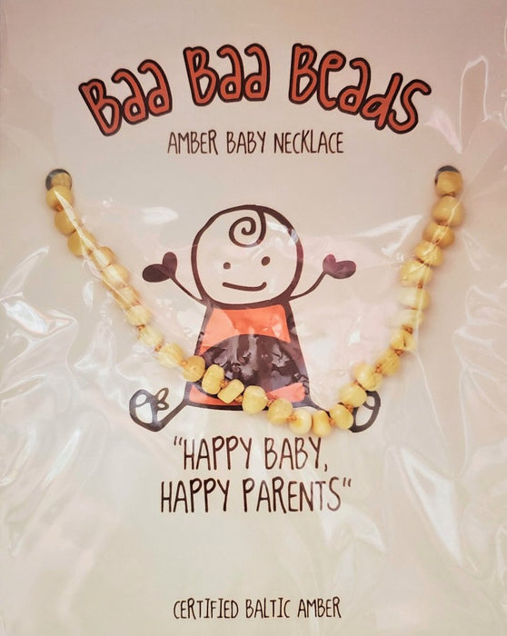 Baa Baa Beads Amber Baby Necklace - 32 & 36cm