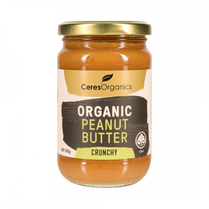 Ceres Organics Organic Peanut Butter, Crunchy 300g