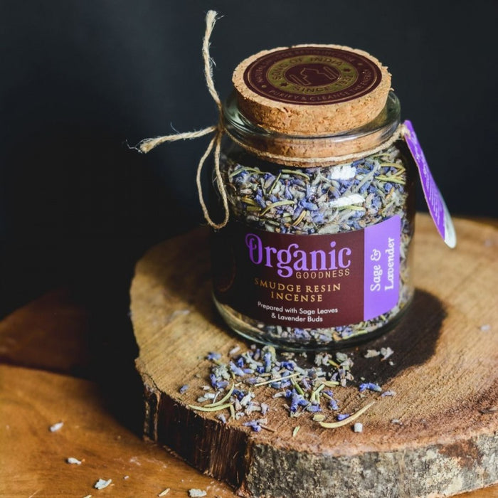Organic Goodness Smudge Resin Incense - Sage & Lavender