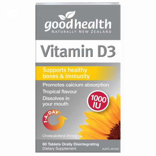 Goodhealth Vitamin D3 1000IU 60 sublinguals - The Health Shop