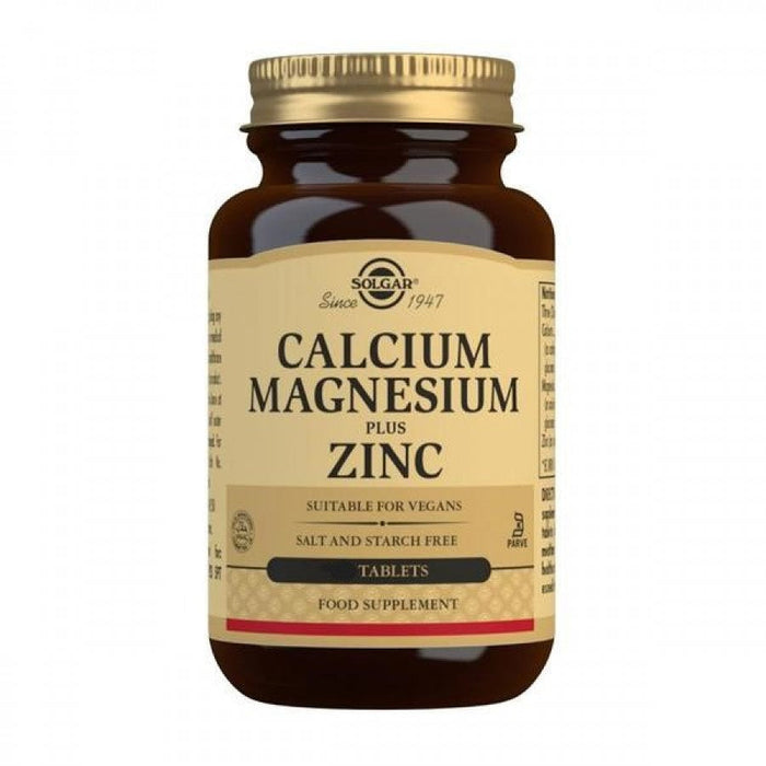 Solgar Calcium Magnesium Plus Zinc 250tabs - The Health Shop