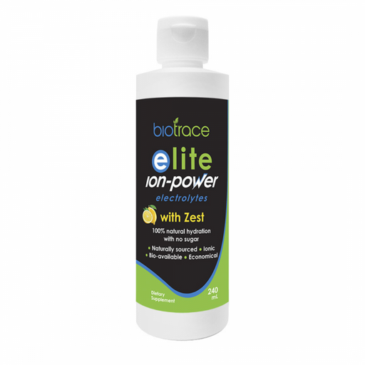 BioTrace Elite Ion-Power Electrolytes with Zest 240ml - The Health Shop