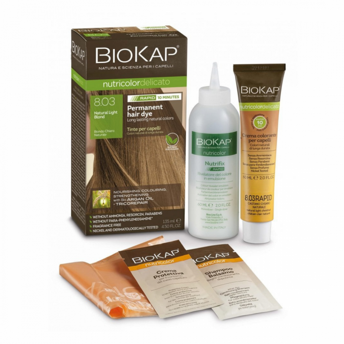 BioKap Nutricolor Delicato RAPID 8.03 Natural Light Blond