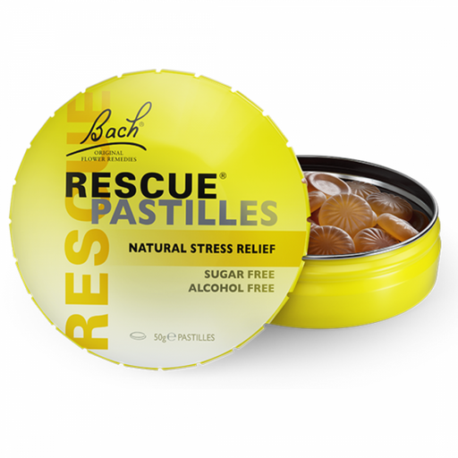 Bach Flower Remedies RESCUE Pastilles, orange & elderflower flavour - The Health Shop