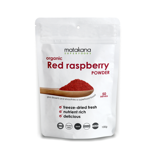 Matakana Superfoods Organic Red Raspberry Powder 100g - The Health Shop