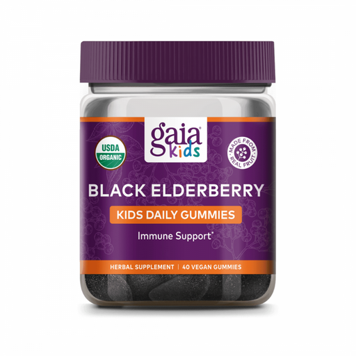 GaiaKids Black Elderberry Kids Daily Gummies 40 vegan gummies - The Health Shop