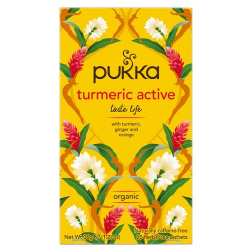 Pukka Turmeric Active 20 herbal tea sachets - The Health Shop