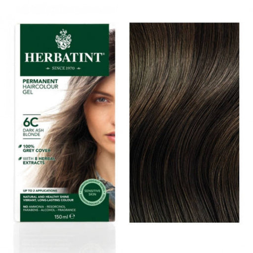 Herbatint Permanent Hair Colour Gel - C Tones: 6C Dark Ash Blonde - The Health Shop