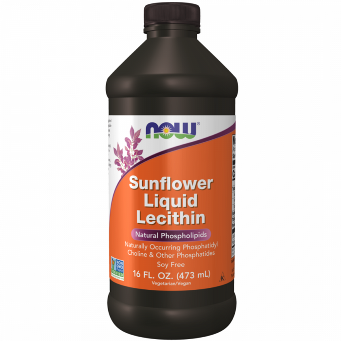 NOW Sunflower Liquid Lecithin 473ml - The Health Shop