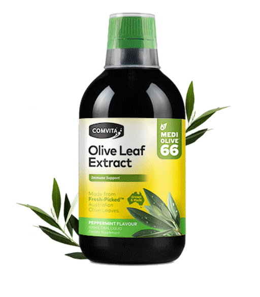 Comvita Olive Leaf Extract, Peppermint 500ml - The Health Shop