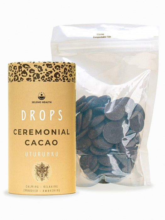 Seleno Health Organic UTURUNKU Ceremonial Cacao Drops 250g - The Health Shop