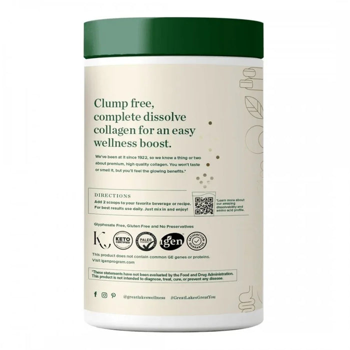 Great Lakes Wellness Collagen Peptides, Unflavored 454g