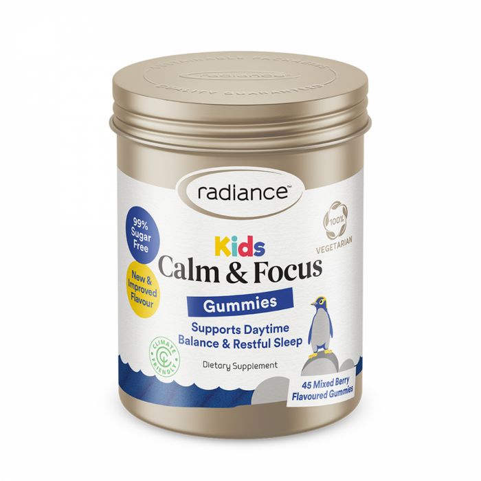 Radiance Kids Calm & Focus Gummies 45 blackberry flavour