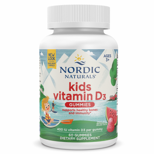 Nordic Naturals Vitamin D3 Gummies KIDS 400IU 60 gummies - The Health Shop