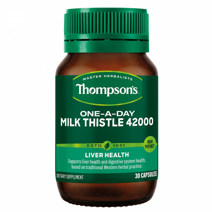 Thompson's One-A-Day Milk Thistle 42000 30caps - The Health Shop