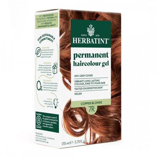 Herbatint Permanent Hair Colour Gel - R Tones: 7R Copper Blonde