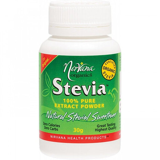 Nirvana Organics Stevia, Powder 30g - The Health Shop