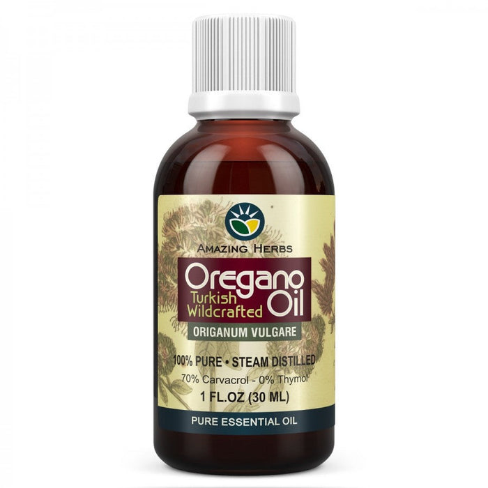 Amazing Herbs Oregano Oil, Turkish Wildcrafted 30ml