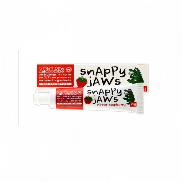 Snappy Jaws Toothpaste 75g, Super Strawberry - The Health Shop