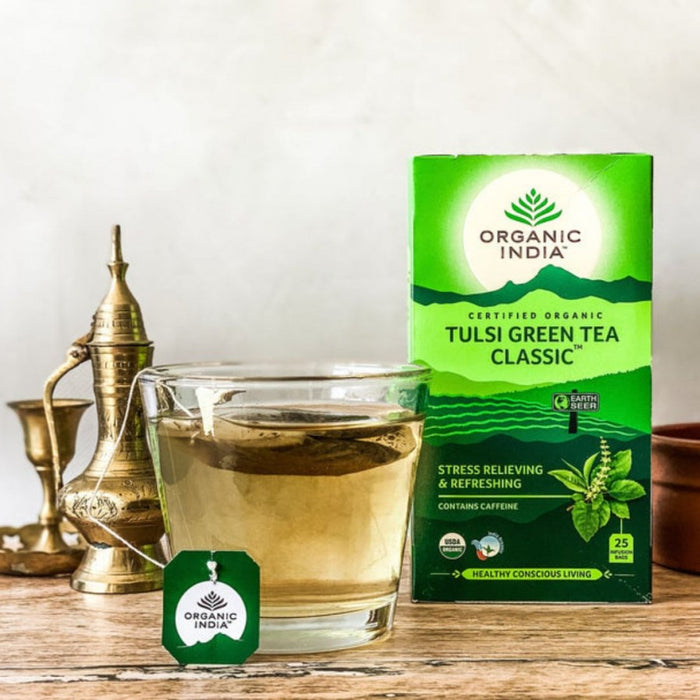 Organic India Tulsi Green Tea Classic 25 teabags