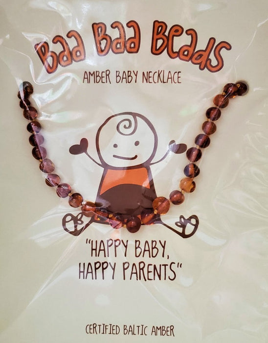 Baa Baa Beads Amber Baby Necklace - 32 & 36cm