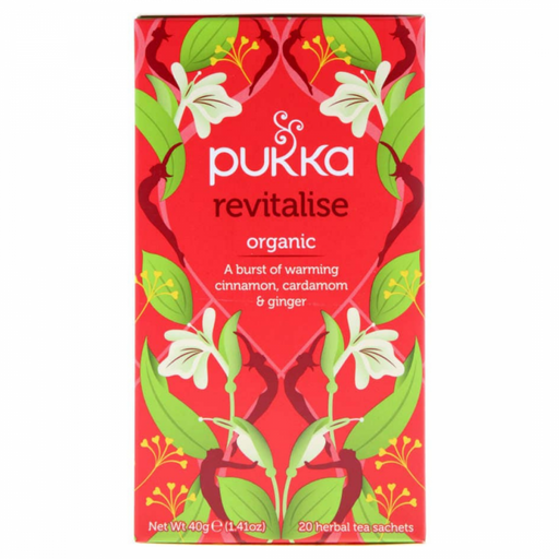 Pukka Revitalise 20 herbal tea sachets - The Health Shop