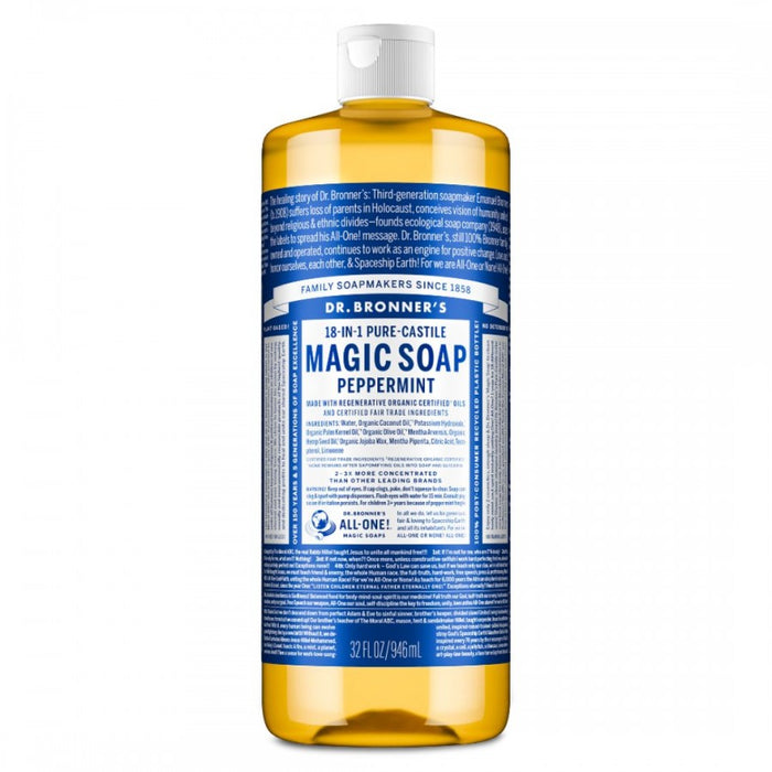 Dr. Bronner's Pure-Castile Magic Soap, Peppermint 946ml