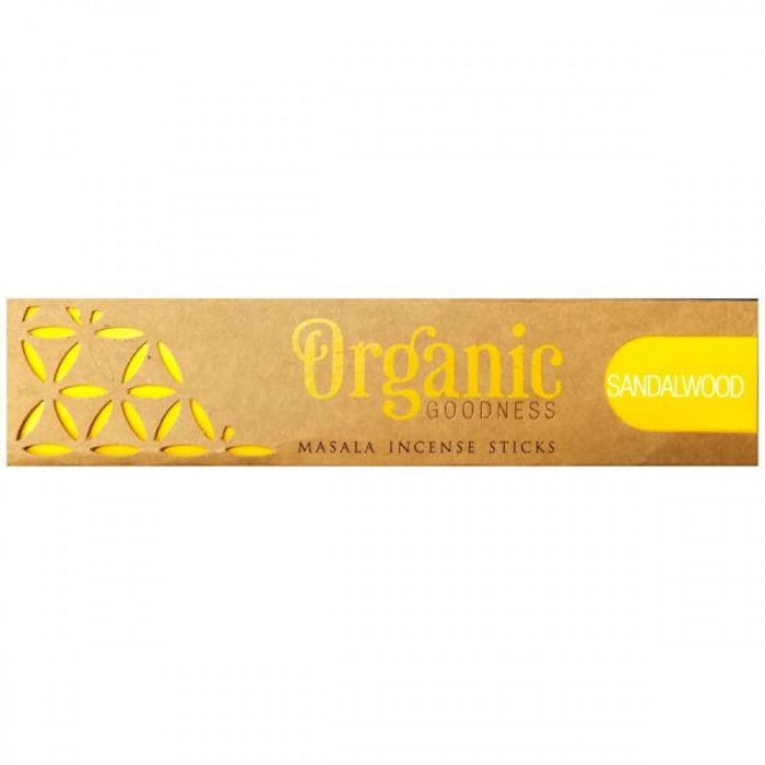 Organic Goodness Masala Incense Sticks, Sandalwood - The Health Shop