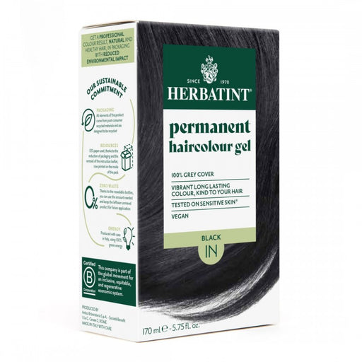 Herbatint Permanent Hair Colour Gel - N Tones: 1N Black
