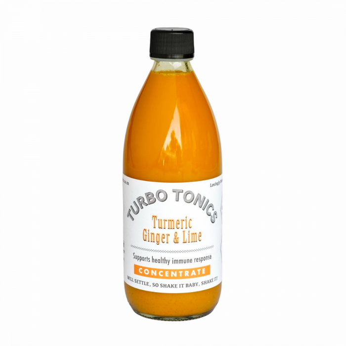 Turbo Tonics Turmeric, Ginger & Lime 500ml Concentrate