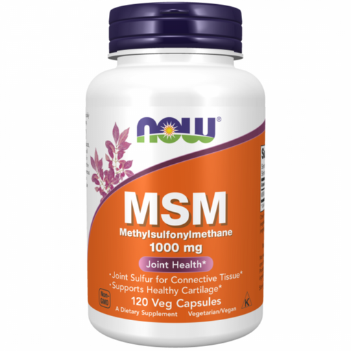 NOW MSM Methylsulfonylmethane 1000mg 120vcaps - The Health Shop