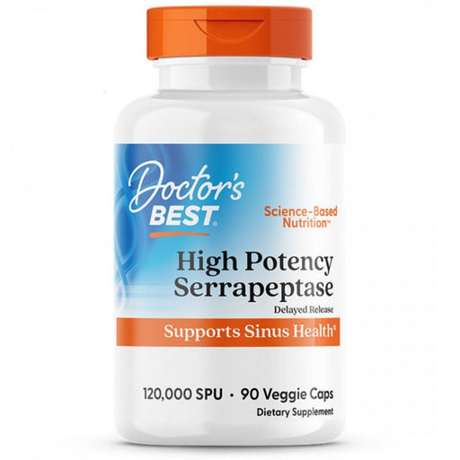Doctor's Best High Potency Serrapeptase 120,000 SPU 90vcaps