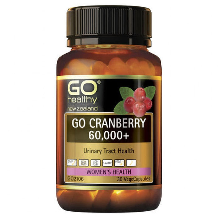 GO Healthy Cranberry 60,000 30vcaps - The Health Shop