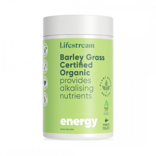 Lifestream Barley Grass Certified Organic powder 250g - The Health Shop