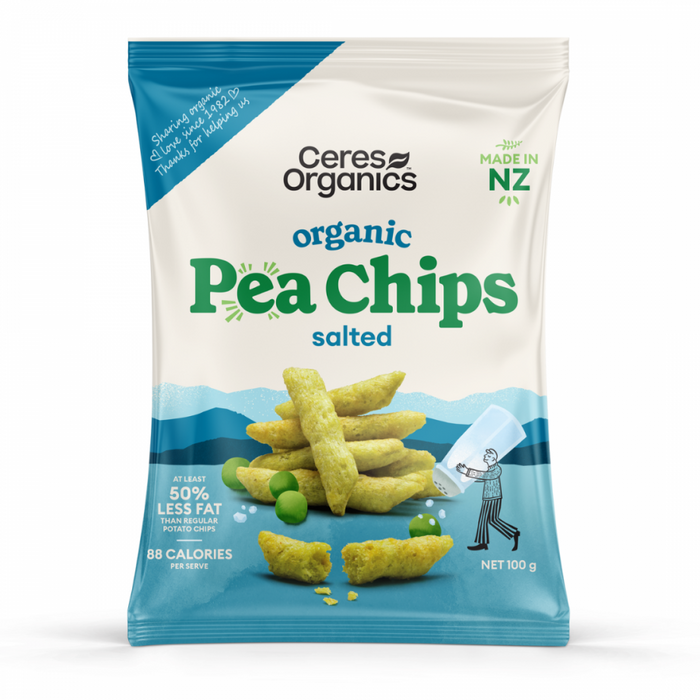 Ceres Organic Organic Pea Chips, Salted 100g