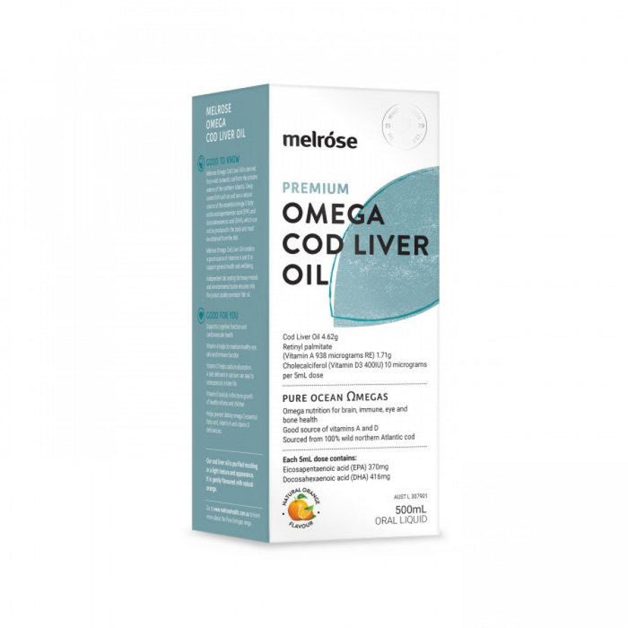 Melrose Cod Liver Oil 500ml - The Health Shop