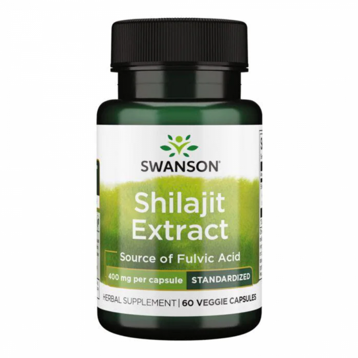 Swanson Shilajit Extract 400mg 60vcaps - The Health Shop