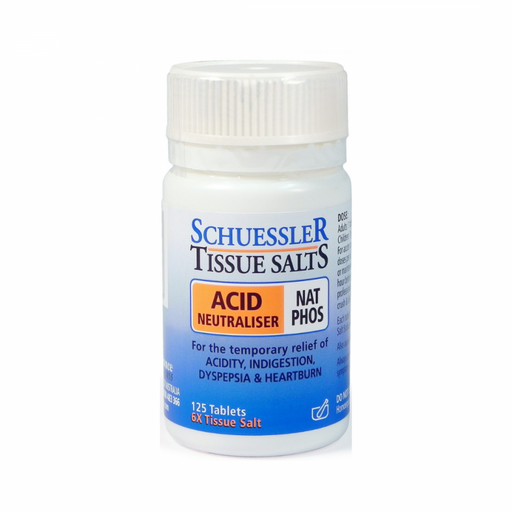 Schuessler Tissue Salts Nat Phos - ACID NEUTRALISER - 125tabs - The Health Shop