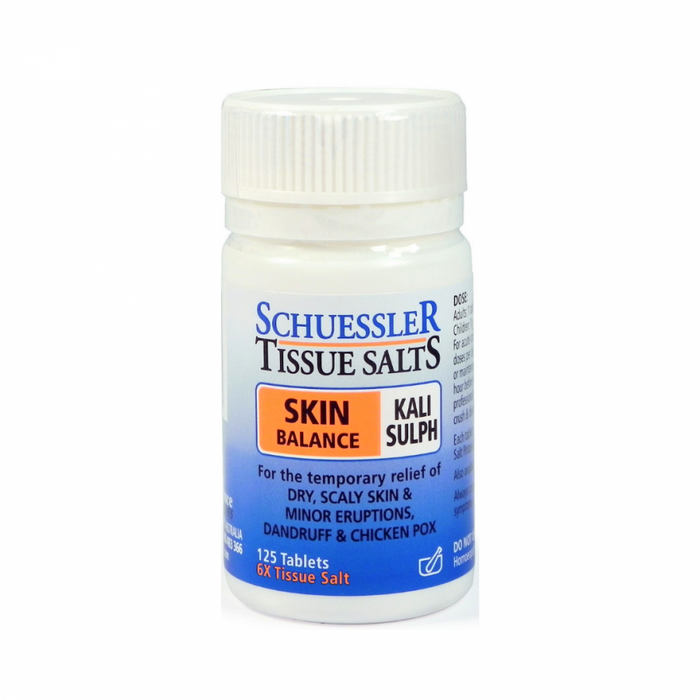 Schuessler Tissue Salts Kali Sulph - SKIN BALANCE - 125tabs