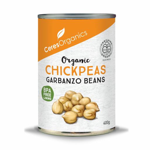 Ceres Organics Organic Chickpeas Garbanzo Beans 400g - The Health Shop